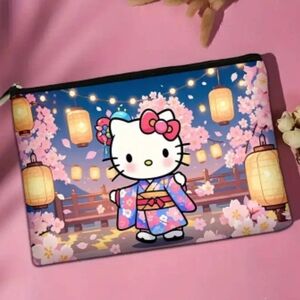 Hello Kitty Floral Cosmetics Pouch